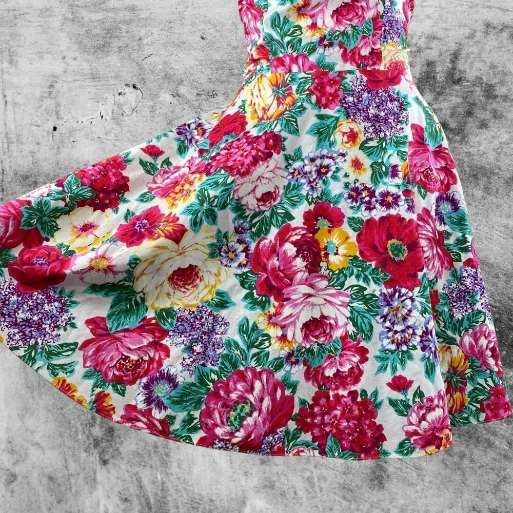 VTG RSVP Floral A-line Dress